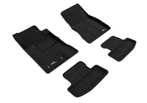 Ford Mustang Floor Mat Set - Front and Rear - 3D MAXpider - Elegant Series - Black - `15-`22